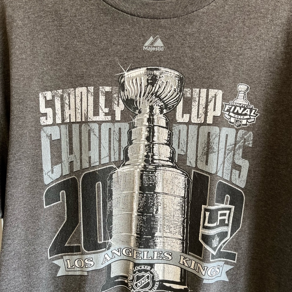 Los Angeles kings 2012, Stanley Cup championship shirt, gray large